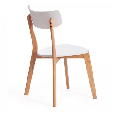Стул Claire / 1 шт. в упаковке Tetchair Claire / 1 шт. в упаковке дерево гевея, МДФ, 48 x 49,5 x 81,5 x SH44см, White Белый / Natural натуральный