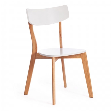 Стул Claire / 1 шт. в упаковке Tetchair Claire / 1 шт. в упаковке дерево гевея, МДФ, 48 x 49,5 x 81,5 x SH44см, White Белый / Natural натуральный