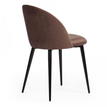 Стул Tetchair MONRO mod. 710 / 1 шт. в упаковке ткань/металл, 56х51х80 см, высота до сиденья 47 см, коричневый barkhat 12/черный