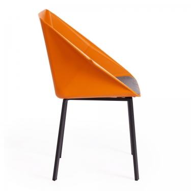 Стул Tetchair DORO mod. 8088 / 1 шт. в упаковке пластик/металл/ткань , 61,5 х 55 х 46 х 89 см , Orange Оранжевый 90988 / Grey Серый 1509