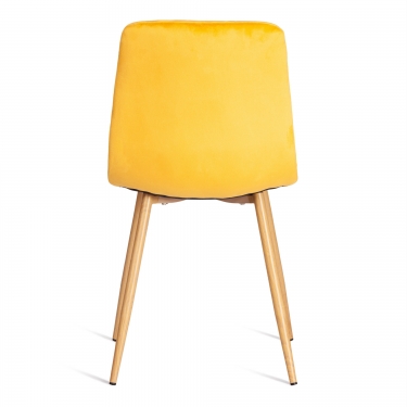 Стул Tetchair CHILLY mod. 7094-1 вельвет/металл, 44,5х52,5х86 см, yellow желтый HLR41 / натуральный