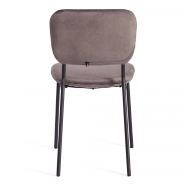 Стул Tetchair CAROL mod. UC06 / 1 шт. в упаковке металл, вельвет, 45 х 56 х 82 см, Light grey светло-серый HLR24 / черный