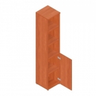 Шкаф для документов узкий Альтерна Р.П-2 вишня Оксфорд