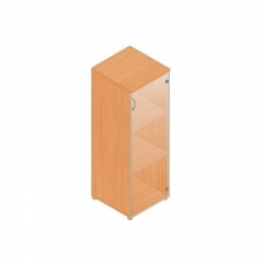 Шкаф для документов с прозрачными стеклами Альтерна Р.Пс-3СБ бук Бавария