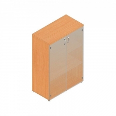 Шкаф для документов с тонированными стеклами Альтерна Р.Шс-3СТ бук Бавария