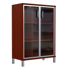 Стеллаж стекло в раме Skyland В420.7 Бургунди