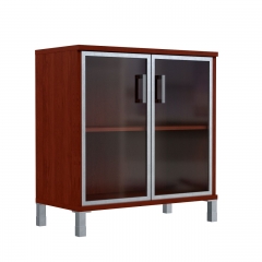 Стеллаж стекло в раме Skyland В410.4 Бургунди