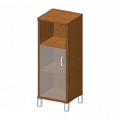 Стеллаж стекло тонированное Skyland В421.5 R Орех Даллас