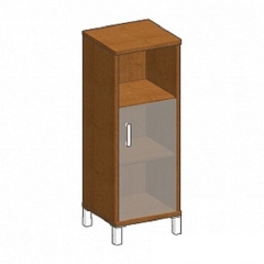 Стеллаж стекло тонированное Skyland В421.8 L Орех Даллас