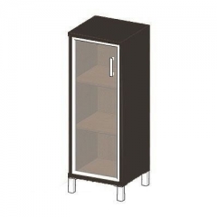 Стеллаж стекло тонированное Skyland В421.8 R Венге магия