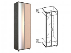 Шкаф 600 Rinner Модуль 4 Ясень шимо темн/ясень шимо св