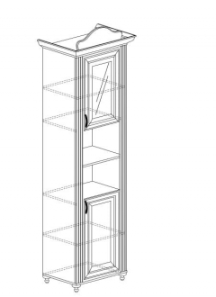 Шкаф многоцелевой Яна АЛИСА 554