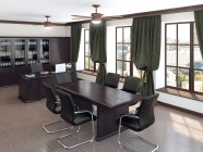 Кабинет руководителя POINTEX Dublin набор 3 темный дуб