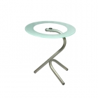 Стол журнальный Мебелик Дуэт 5 Металлик/ прозрачное