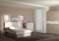 Спальня Соник 1 Импульс SN16 Дуб сонома/белый глянец