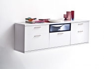 Шкаф навесной Альтерна Корано Бм.Кор-97 Белый глянец