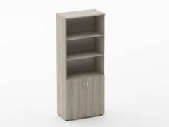 Шкаф высокий полуоткрытый Персона Грата Glassy 6.19.121 Дуб сантана светлый