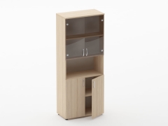Шкаф высокий со стеклом Персона Грата Glassy 6.19.151 Туя