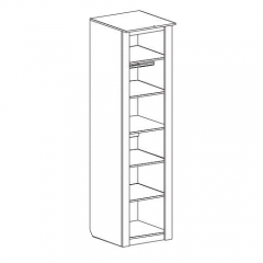 Шкаф 1-дверный Мебельград Элана 8 Дуб сонома/Ель карпатская