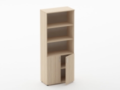 Шкаф высокий со стеклом и нишей Персона Грата Glassy 6.19.141 Венге