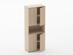 Шкаф высокий закрытый с нишей Персона Грата Glassy 6.19.111 Венге