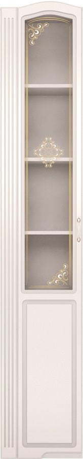 Шкаф-пенал Ижмебель Виктория 17 со стеклом