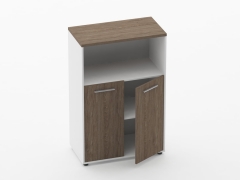 Шкаф 2 широкий закрытый с нишей Персона Грата Deka 10.12.111 Дуб Верцаска/Белый