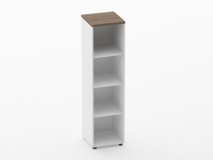 Шкаф 3 узкий открытый Персона Грата Deka 10.16.10 Дуб Верцаска/Белый