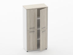 Шкаф 3 широкий закрытый, 4 двери Персона Грата Deka 10.16.121 Дуб Сантана светлый/Белый