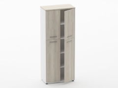 Шкаф 4 широкий закрытый, 4 двери Персона Грата Deka 10.19.141 Дуб Сантана светлый/Белый