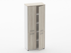 Шкаф 4 широкий закрытый, 4 двери Персона Грата Deka 10.19.151 Дуб Сантана светлый/Белый