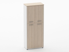 Шкаф 4 широкий верх стеклянные двери, низ закрытый Персона Грата Deka 10.19.191 Туя/Белый