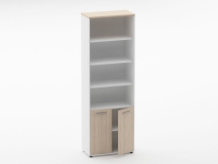 Шкаф 5 широкий верх открытый, низ закрытый Персона Грата Deka 10.23.111 Туя/Белый