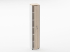 Шкаф 5 узкий закрытый Персона Грата Deka 10.23.16Пр Туя/Белый