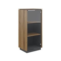 Шкаф однодверный средний стекло правый POINTEX CAP31143003 Орех