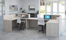 Стойка ресепшн POINTEX Salute SAL06 Светлый дуб