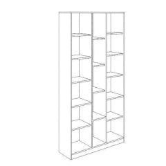 Стеллаж комбинированный Rinner Остин Модуль 7 Ясень шимо светлый/белый