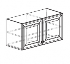 Шкаф навесной Яна Марлен 481 Кремовый белый Патина