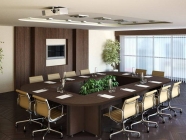 Комплект мебели для переговорной POINTEX Bonn 10 Темный дуб