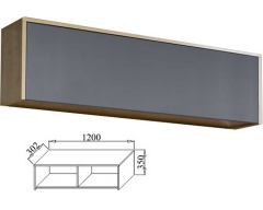 Шкаф навесной Марибель Куб К02 Белый софт Дуб ирландский