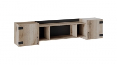 Шкаф навесной Трия Окланд ТД-324.12.21 Фон Черный/Дуб Делано