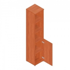 Шкаф для документов узкий с тонированными стеклами Альтерна Р.П-4СТ Дуб Кронберг