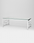 Журнальный стол Stool Group БРУКЛИН 120x60 Серебро