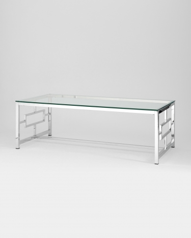Журнальный стол Stool Group БРУКЛИН 120x60 Серебро