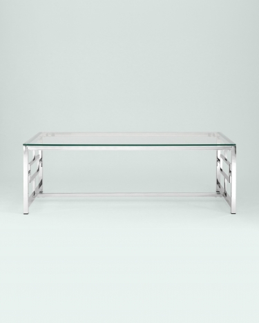 Журнальный стол Stool Group БРУКЛИН 120x60 Серебро