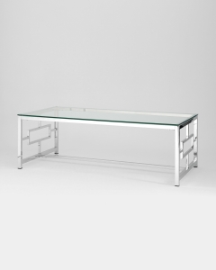 Журнальный стол Stool Group БРУКЛИН 120x60 Серебро