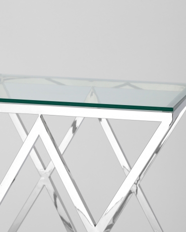 Журнальный стол Stool Group ИНСИГНИЯ 55x55 Серебро