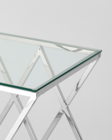 Журнальный стол Stool Group ИНСИГНИЯ 55x55 Серебро