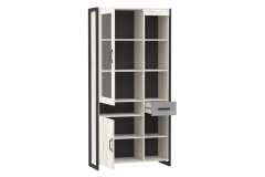 Шкаф Техно Любимый дом ЛД.678.010.000 Дуб Крафт белый/Серый шифер