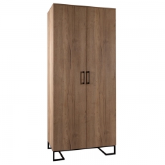 Шкаф двухстворчатый R-home Loft без зеркал Дуб Табак